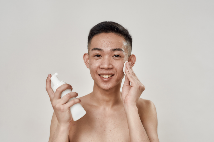 toner or face wash first