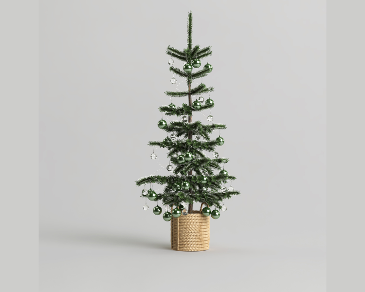 minimalist christmas tree