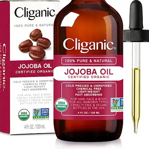 Cliganic Organic Jojoba Oil, 100% Pure