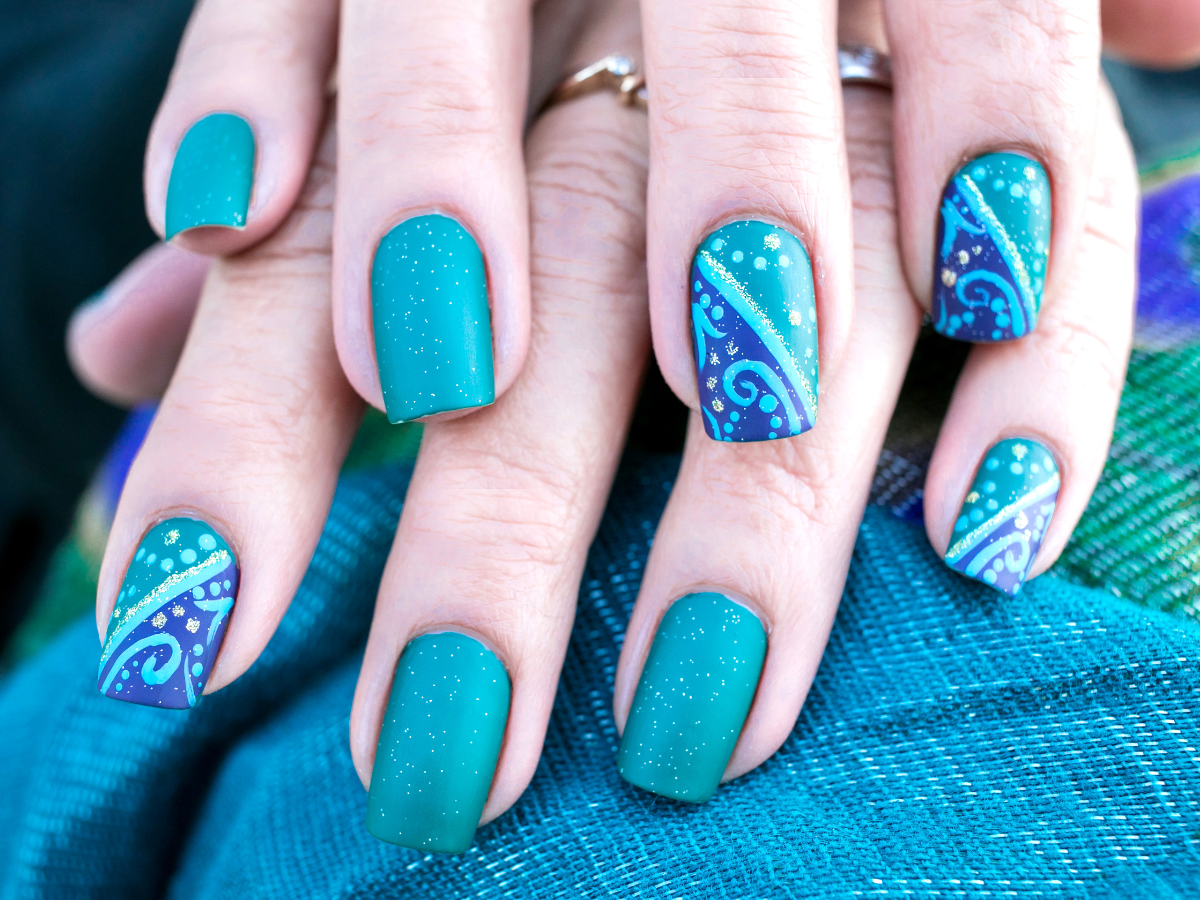 christmas nails Design inspo ideas blue christmas nails ideas inspo design