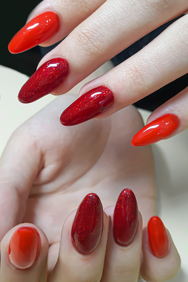february nails ideas valentines day almond