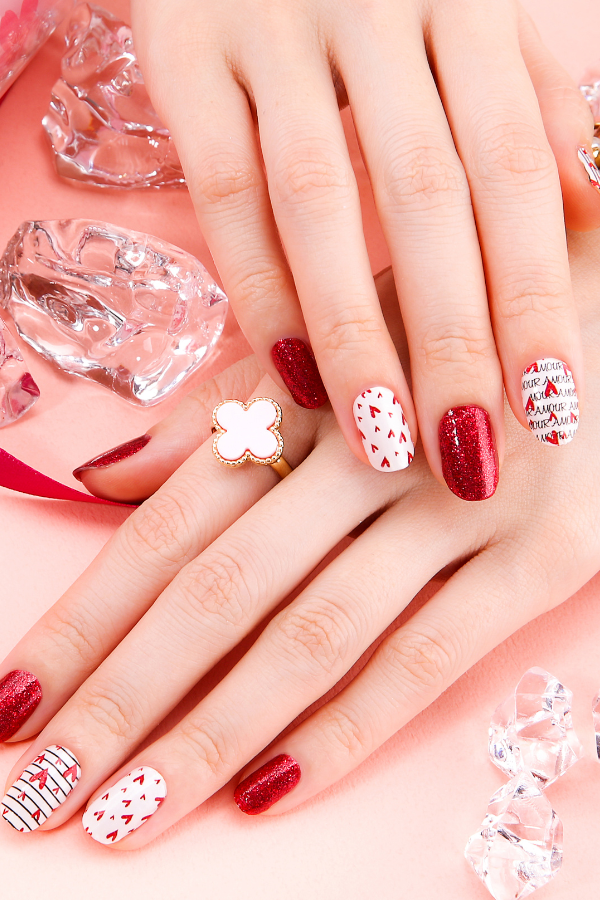 nails ideas valentines day simple