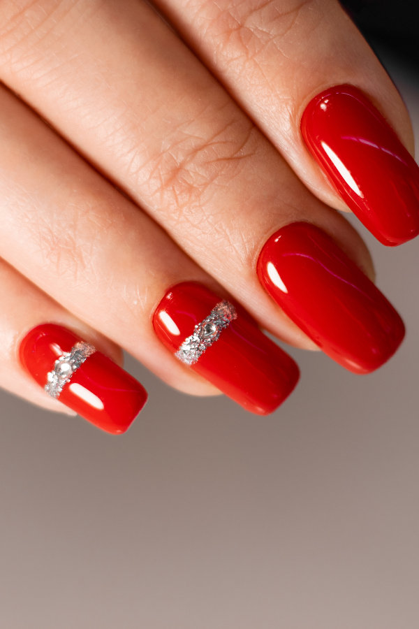 simple february nails ideas valentines day