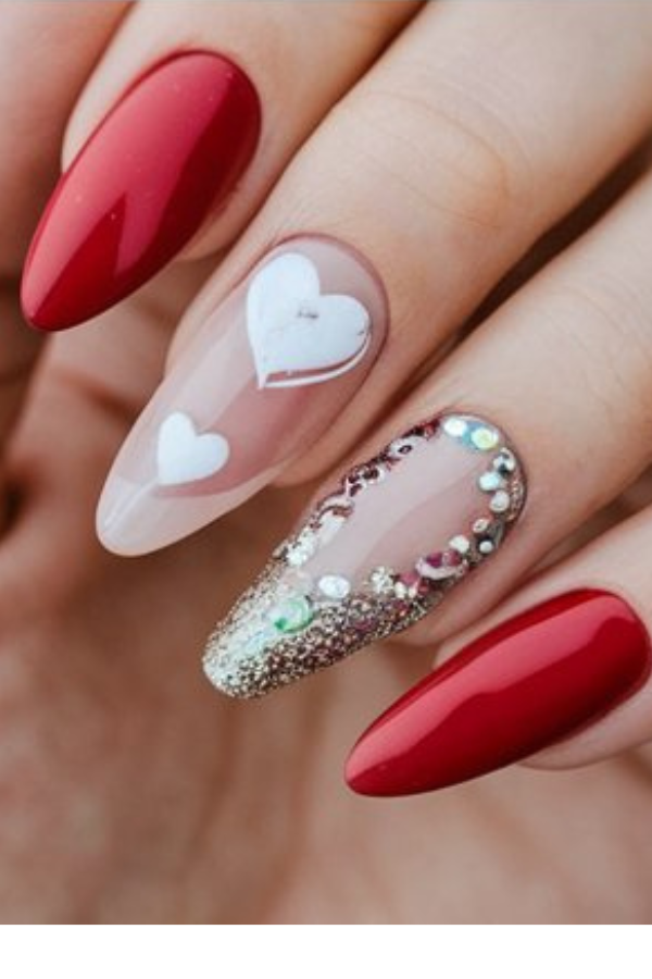 valentine nails designs classy elegant