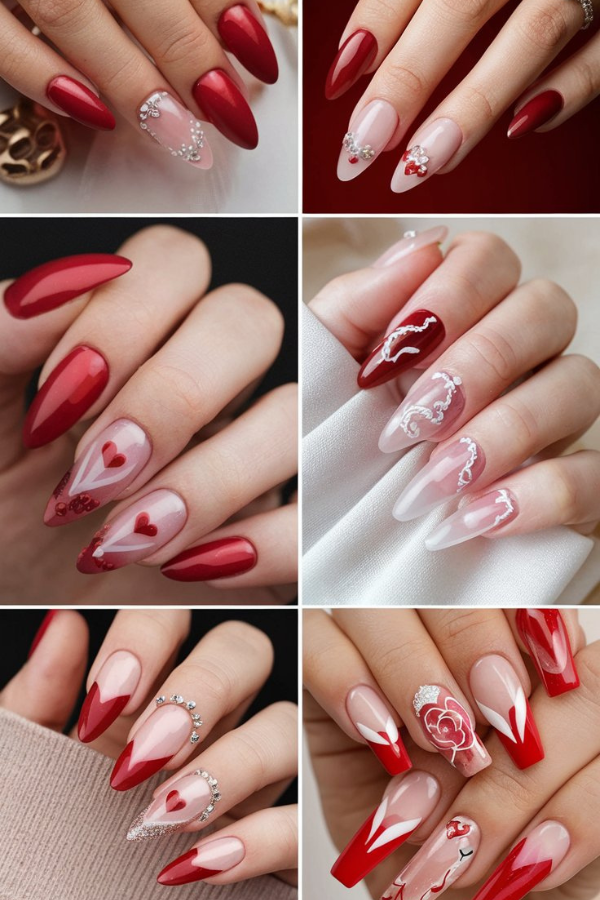 valentines day nails ideas aesthetic