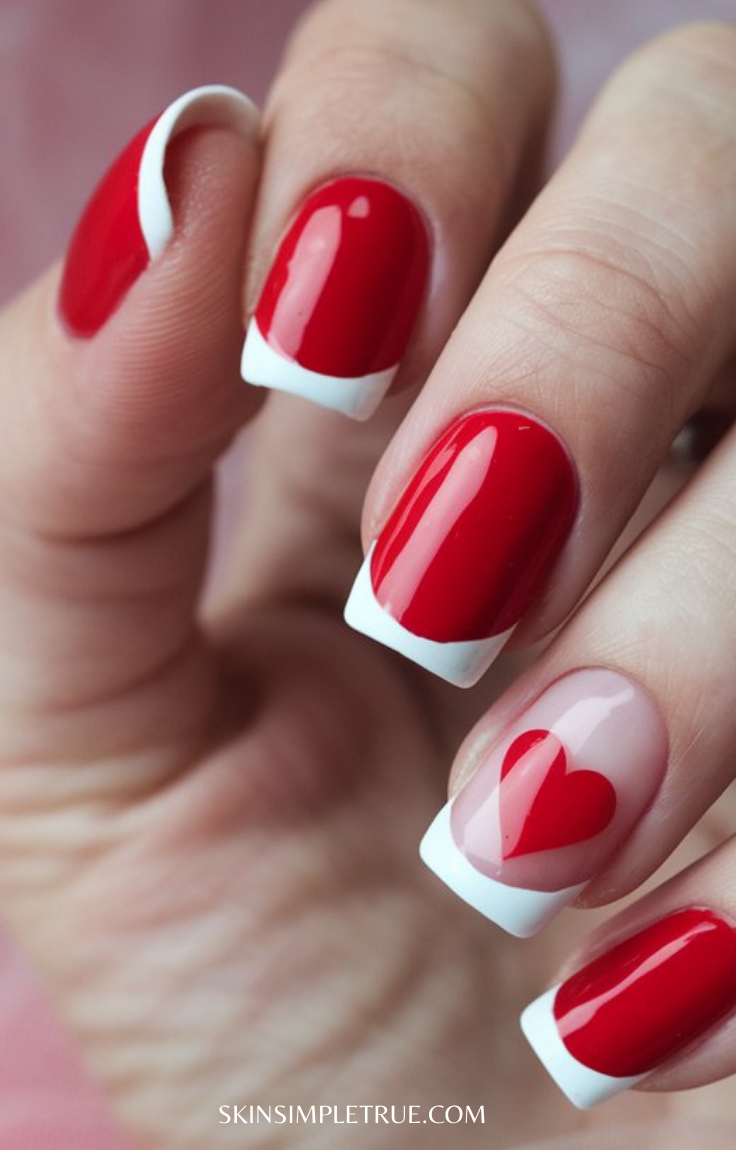 valentines nails acrylic