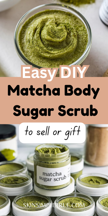 matcha body scrub diy
